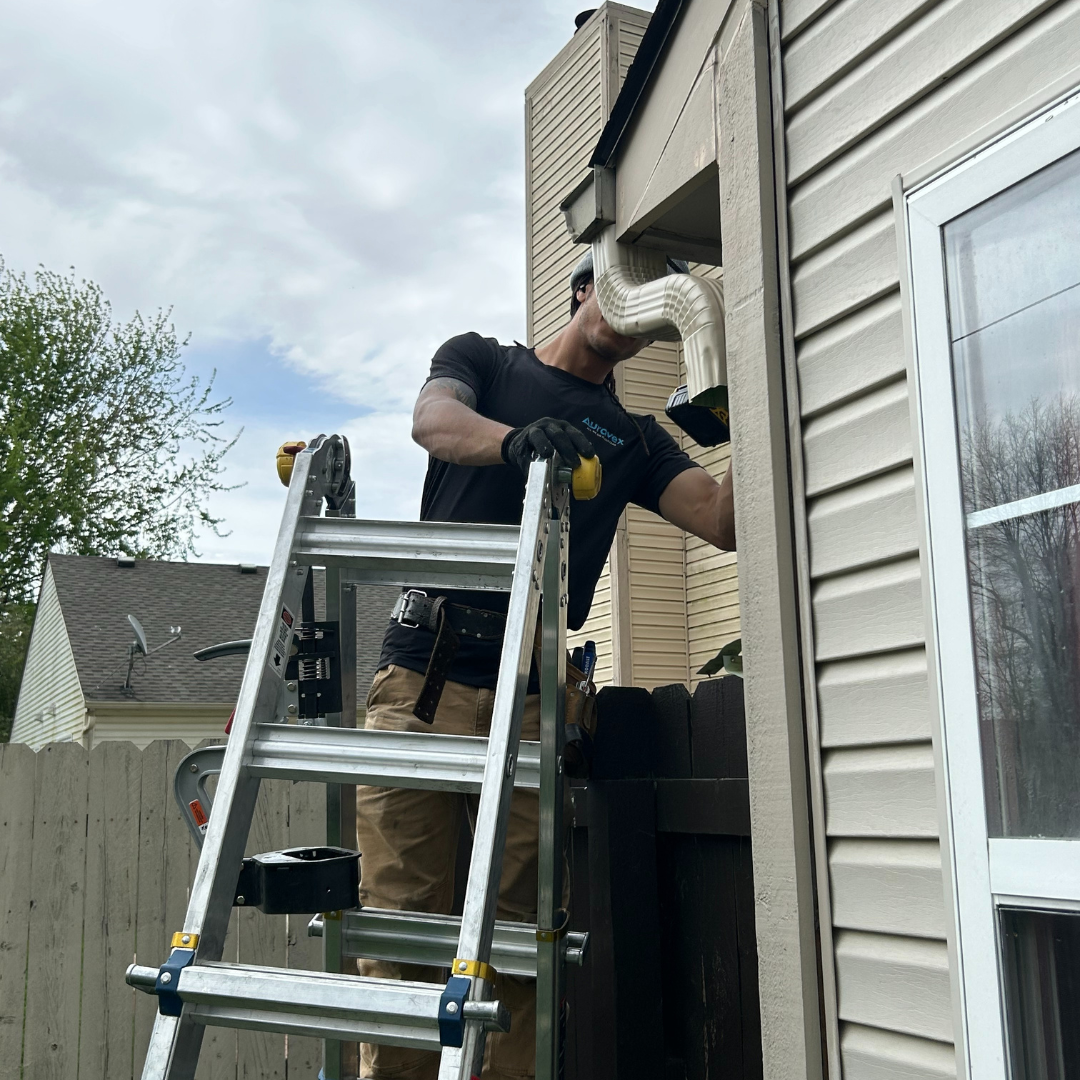 Downspout replacement in Noblesville, Indiana