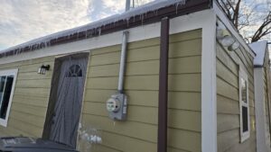 Icicles On the Gutters