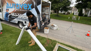 Gutter repair done by auravex