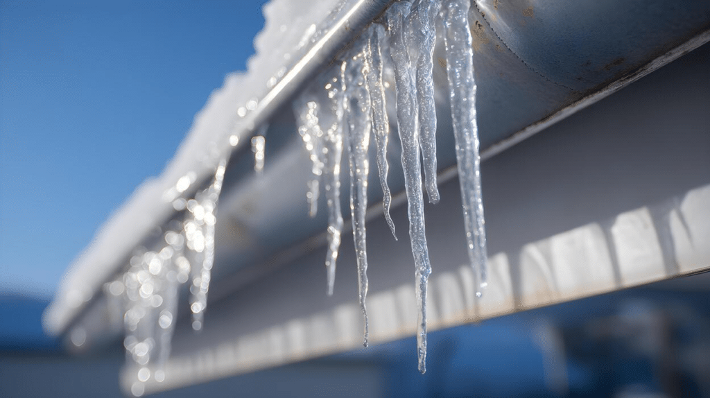 Winter Gutter Damage