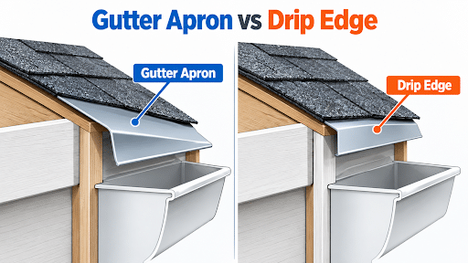 gutter apron vs drip edge
